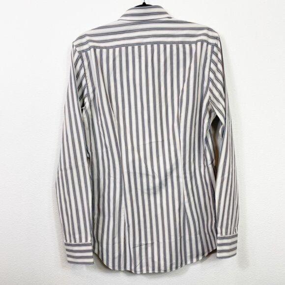 Prada Milano Striped  Button Down Collared Shirt Size 41 / 16 - Picture 3 of 6